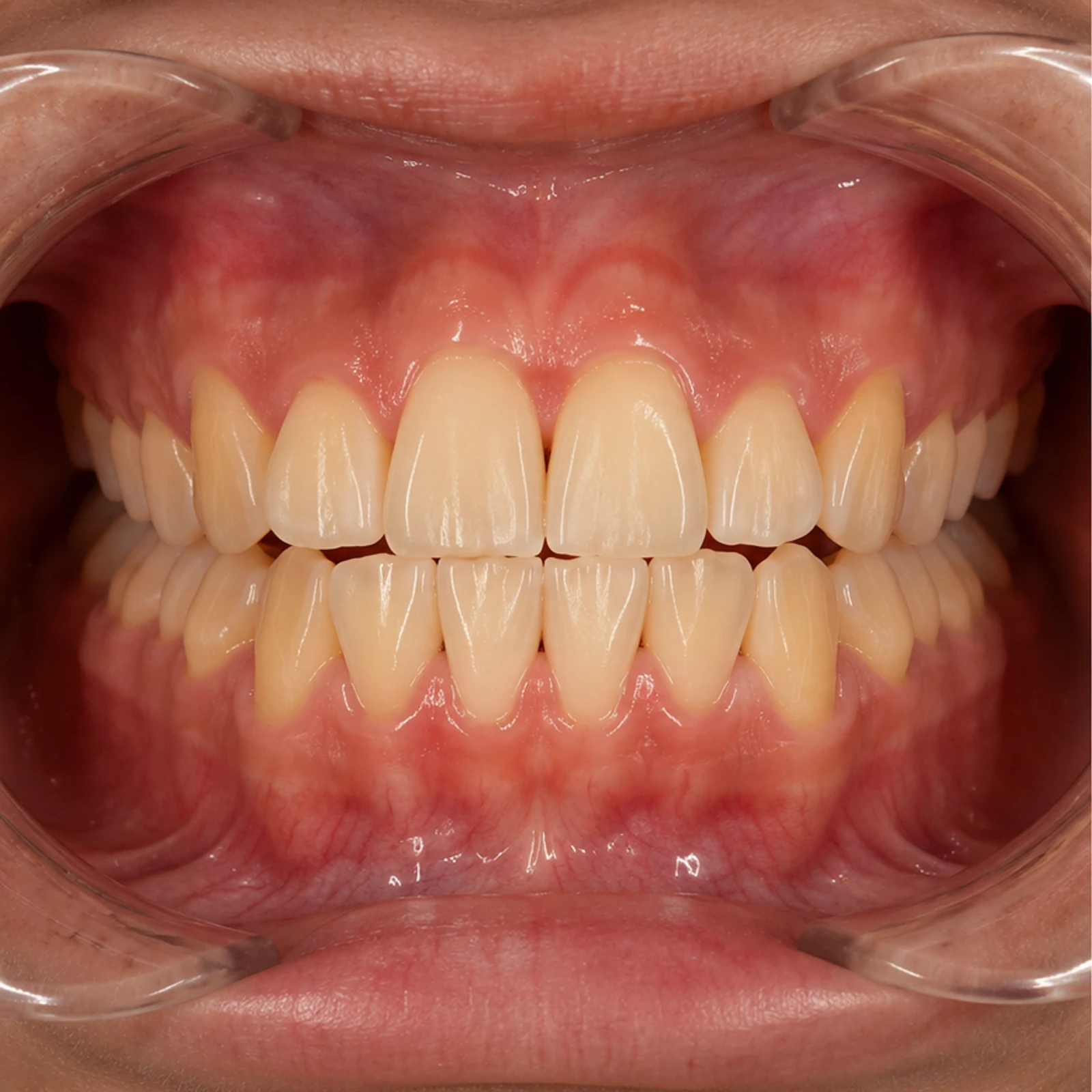 Visual ilustratif kondisi gigi sebelum whitening